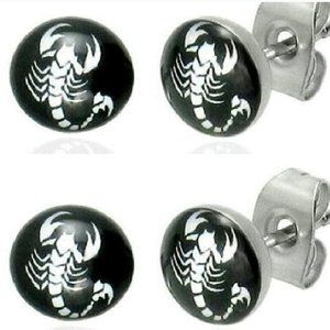 (2-PACK) SCORPIO EARRINGS ZODIAC JEWELRY ASTROLOGY